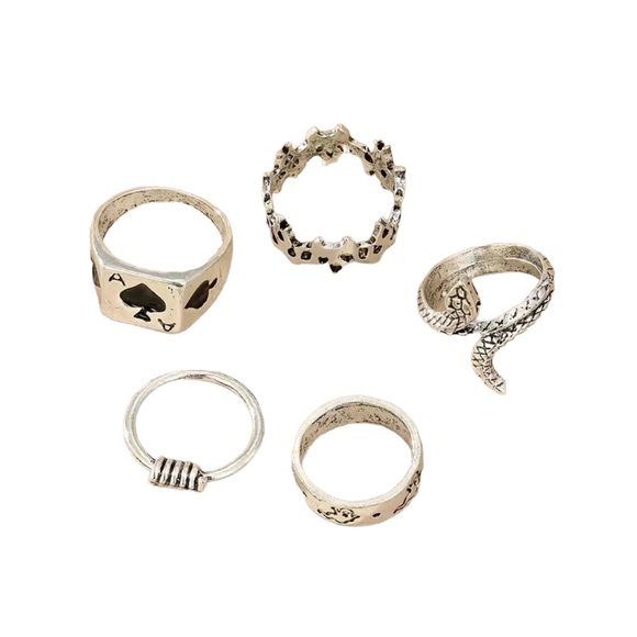 Silver Ring 5 Piece Variety Pack - Picture 5 of 6